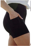 Pocketed butta biker shorts / capris