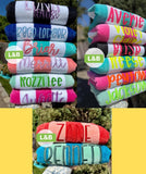 Embroidered Beach Towel
