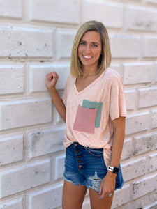 Double Stack Pocket Tee