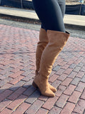 Light coffee Thigh high Boots