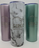 Gibco 20 oz tumbler with lid and matching straw